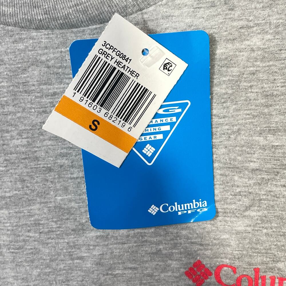 Columbia Men's Texas Crewneck Short Sleeve Graphic T-Shirt grey, Small - Picture 2 of 5